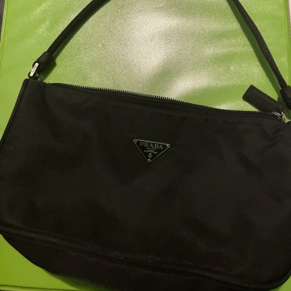 Vintage prada milano tessuto bag